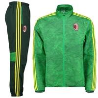 ac milan presentation suit dk green