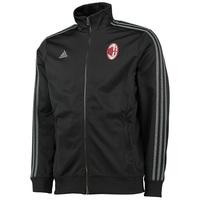 AC Milan 3 Stripe Track Jacket Black