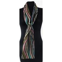 Accessorize Multi-Colour Stripe Silk Scarf