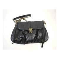 Accessorize Black Leather Handbag with Chain Handles