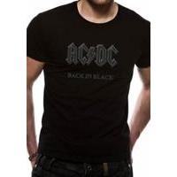 AC/DC Back In Black T-Shirt - Black [M] UK t-shirt T-SHIRT