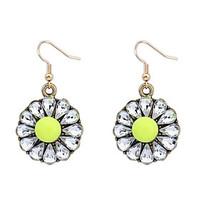 acrylic alloy fashion adorable flower yellow rose blue pink jewelry we ...
