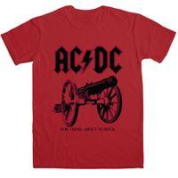 AC/DC T Shirt - For Those About To Rock Red