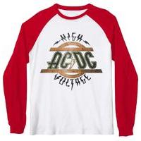 AC/DC Longsleeve Baseball Top - High Voltage