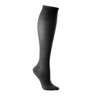Activa Class 1 Unisex Patterned Support Socks Black Large Closed Toe