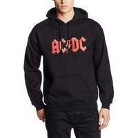 acdc red logo pullover hoodie large