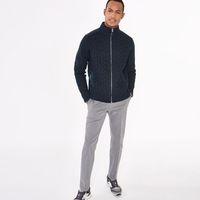 Active Cable Knitted Jacket - Navy