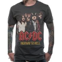 acdc h2h photo t shirt small grey