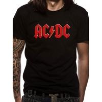 acdc red logo t shirt xx large