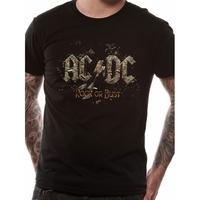 acdc rock or bust t shirt xx large black