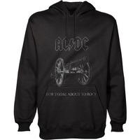 Ac/dc Hooded Sweatshirt Official For Those About To Rock (l)