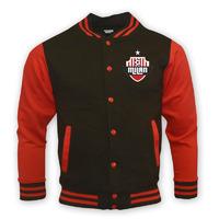 ac milan college baseball jacket black