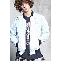 Acid Wash Bomber Jacket