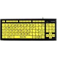 accuratus monster2 high visibility usb keyboard in upper case