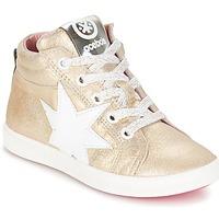 Acebo\'s SONKO girls\'s Children\'s Shoes (High-top Trainers) in gold