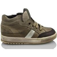 acebos kids boy boyss childrens shoes high top trainers in brown