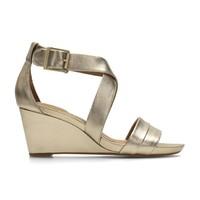 Acina Newport Leather Wedge Sandals