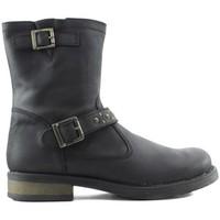 acebos casual short boot womens mid boots in black