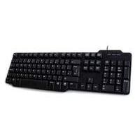 Accuratus 276 V2 - Combo (usb & Ps/2) Slim Space Saving Keyboard With Spill Holes - Black - Uk