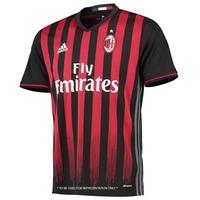 AC Milan Home Adi Zero Shirt 2016-17, Red/Black