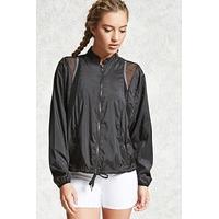 active netted windbreaker jacket