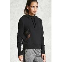 active mesh paneled hoodie