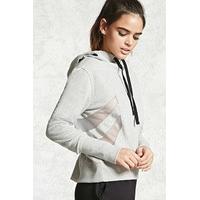 active mesh paneled hoodie