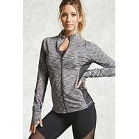 Active Marled Mock Neck Jacket