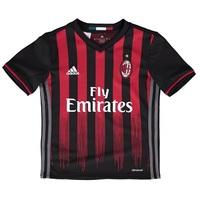 ac milan home shirt 2016 17 kids redblack