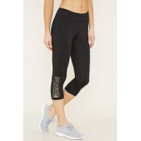 active laser cut capri leggings