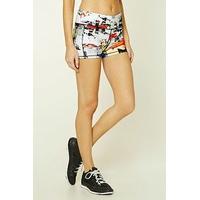 Active Collage Print Shorts