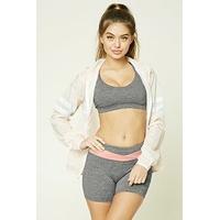 active heathered knit shorts