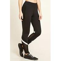 Active Striped Mesh Leggings