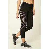 Active Striped Capri Leggings