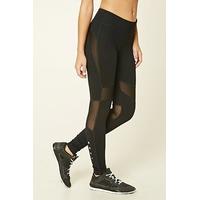 Active Mesh Panel Athletic Leggings