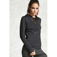 active mesh paneled hoodie