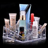 acrylic transparent complex quadrate cosmetics storage stand makeup br ...