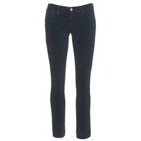 acquaverde scarlett velvet womens cropped trousers in blue