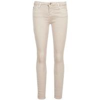 acquaverde scarlett womens cropped trousers in beige