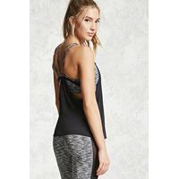 Active Twofer Marled Knit Top
