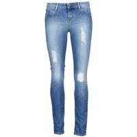 acquaverde scarlett womens cropped trousers in blue