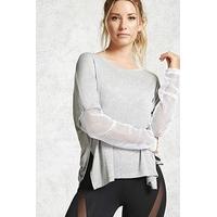 active netted sleeve top