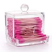 Acrylic Transparent Drawer Shaped Swab Box Cosmetics Storage Drawer Cosmetic Organizer