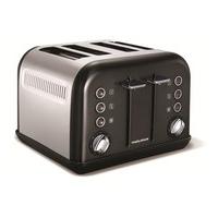 accents 4 slice black toaster