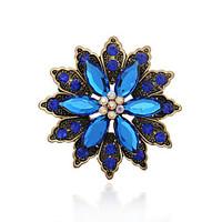 Acrylic / Alloy / Rhinestone Brooch /Retro Brooch Wedding / Party 1pc