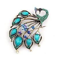 Acrylic / Alloy/Resin Brooch/Women Retro Peacock Brooch/Wedding / Party 1pc