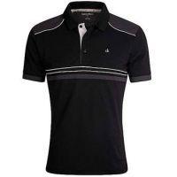 ace tech golf polo black