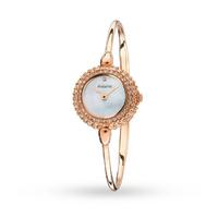 accurist ladies rose gold plated watch