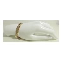 Accessorize One Size Silver And Gold Toned Leaf Design Bracelet