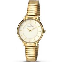 accurist ladies gold plated expandable bracelet watch 8140